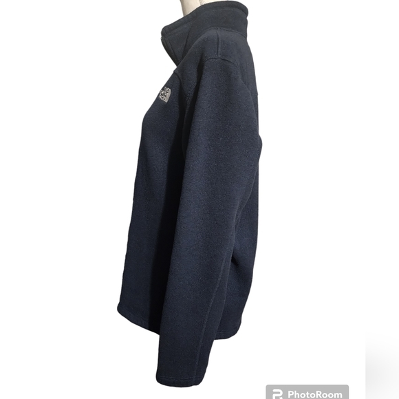 The north face navy 1/4 zip fleece pullover - Picture 2 of 6